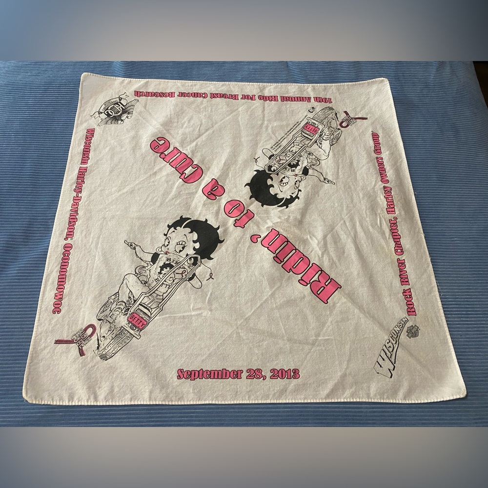Betty Boop x Harley Davidson: Bandana | Breast cancer awareness